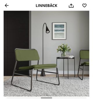 2 Sillones Ikea Linneback Verde Oliva