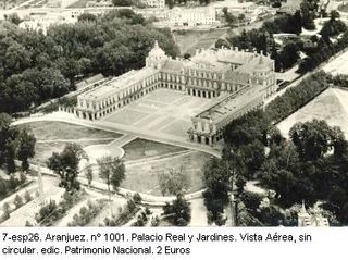 Postal Aranjuez Palacio Real y Jardines 7-esp26
