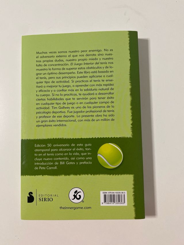 El juego interior del tenis. Edición 50 anivers...