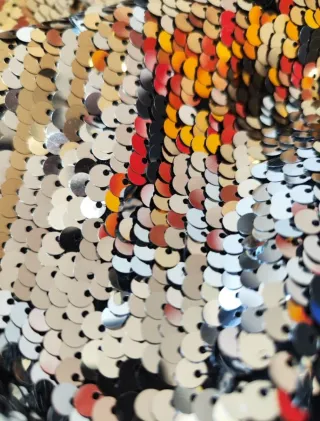 Chaqueta de lentejuelas multicolor