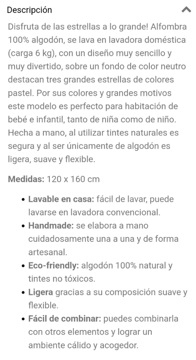 Alfombra Lorena Canals Estrellas 120x160cm