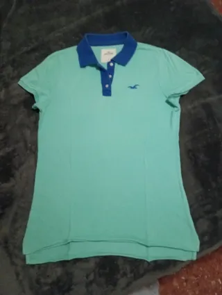 Polo Hollister Mujer Verde y Azul