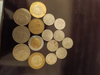 Lote de monedas de México