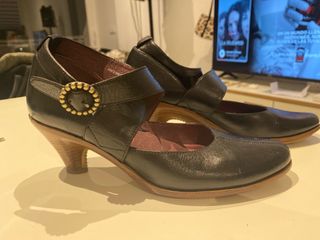 Zapatos Camper piel mujer negros