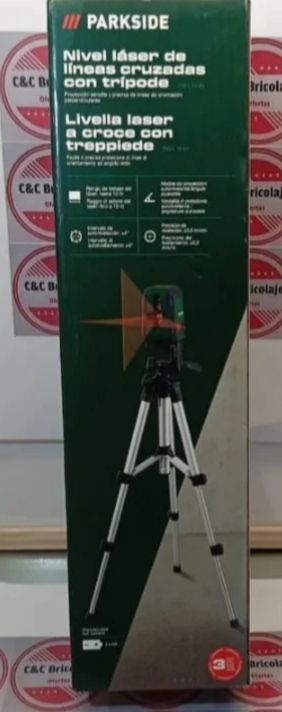 Nivel láser Parkside con trípode profesional 
