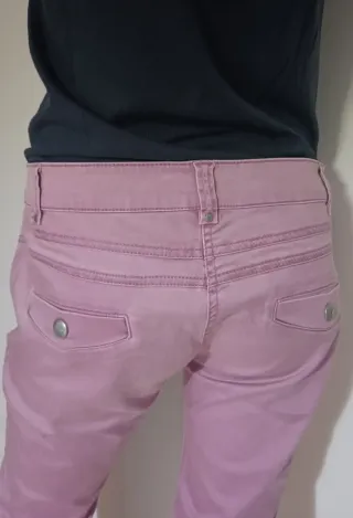 Pantalones rosas cargo