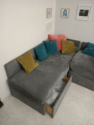 Divano letto con 2 cassetti