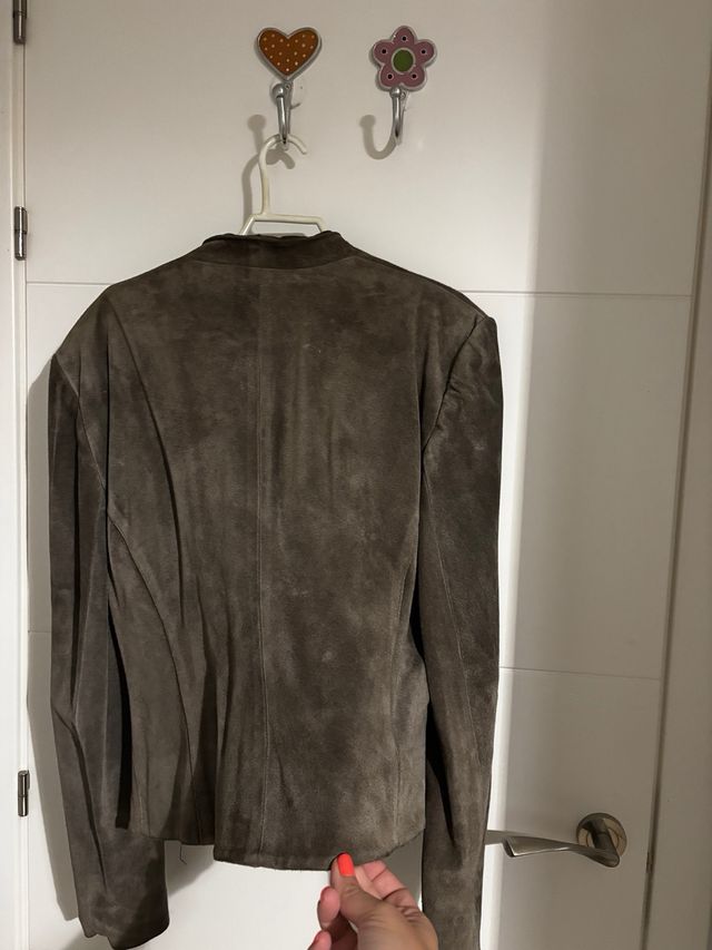 Chaqueta ante vintage marrón