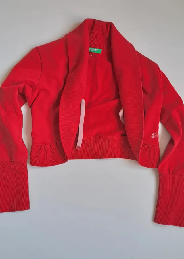 Bolero Benetton rosso tg. 6/7 anni