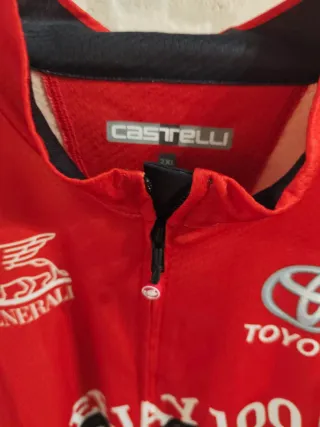 Maglia Ciclismo Castelli Rossa Uomo