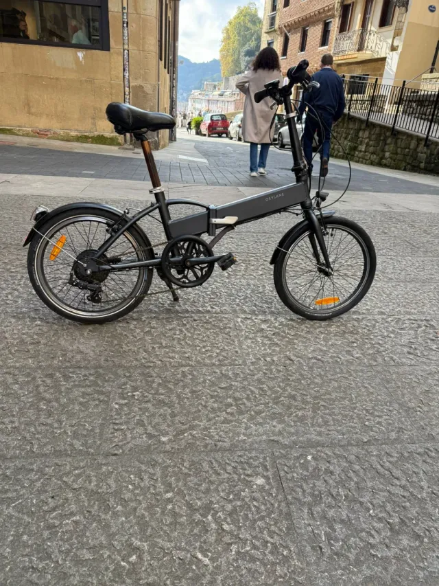 Bicicletta pieghevole nera Oxylane