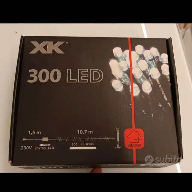 Luci Natale XK 300 LED Fredda