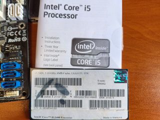 Placa Base mATX LGA 1155 + CPU i5-2400 + 16GB RAM