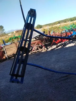 Rodillo agrícola azul