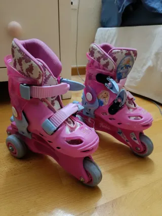 Patines Barbie rosas talla ajustable