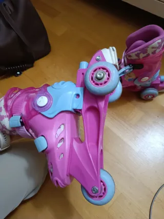 Patines Barbie rosas talla ajustable