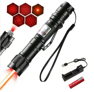 Láser rojo con batería recargable