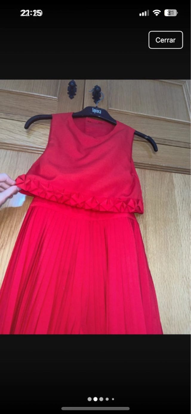 Mono elegante niña rojo talla 9/134cm