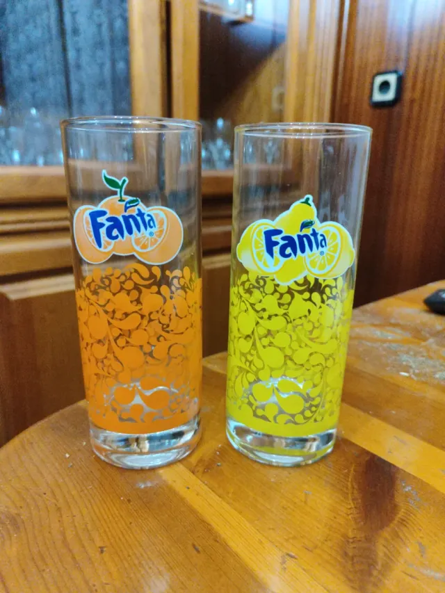 Vasos Fanta Naranja y Limón