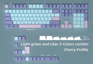 126 Teclas de teclado mecánico de material PBT