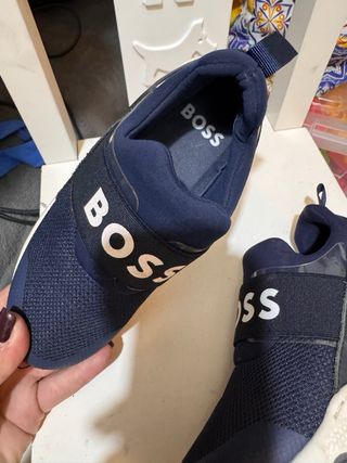 Scarpe Hugo Boss blu numero 30