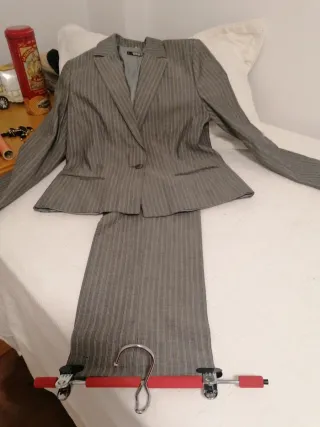 Traje de chaqueta y pantalón Unit gris 