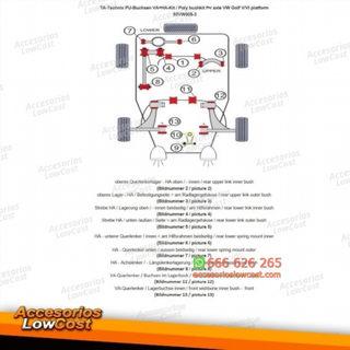 Kit de casquillos de PU-​Buchsen TA Technix 54 pi