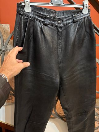 Pantaloni in vera pelle uomo vintage