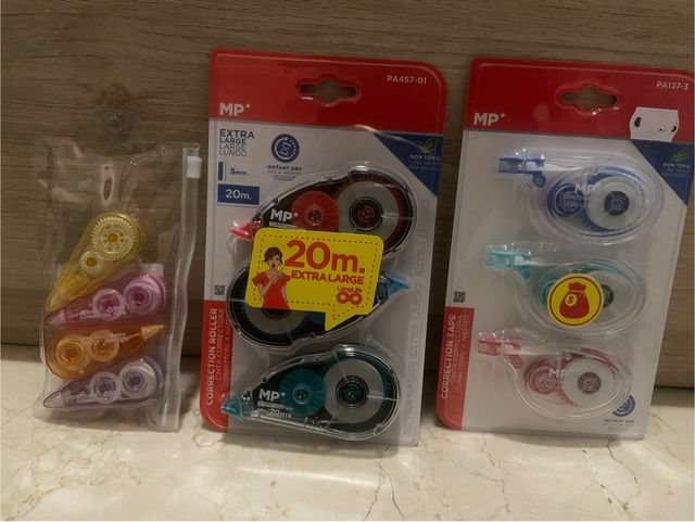 Pack 3 Rollers Corrector MP + Pack 3 Cintas extras