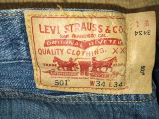 Pantalón Levi's 501 W34 L34 Azul