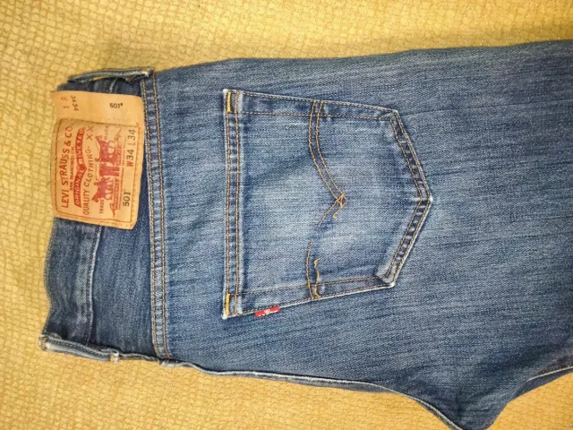 Pantalón Levi's 501 W34 L34 Azul
