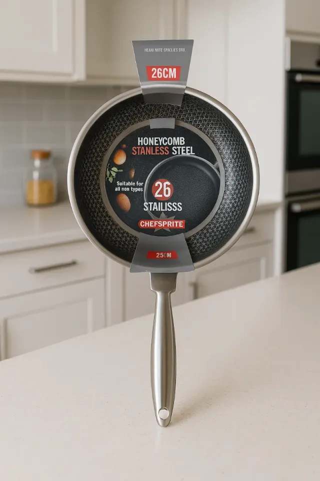 Sartén Acero Inoxidable 26cm Antiadherente