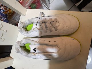 Scarpe calcio Adidas bambino bianche