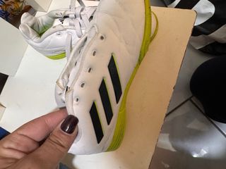 Scarpe calcio Adidas bambino bianche
