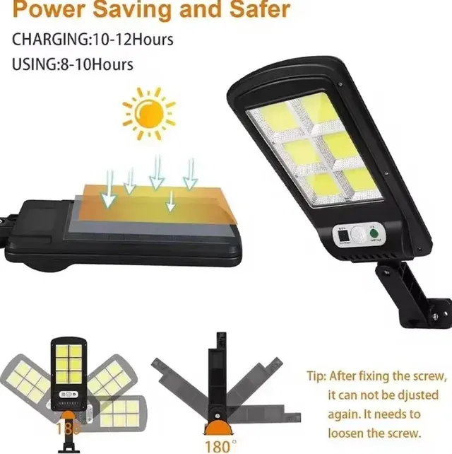 Lámpara solar pared con sensor, NUEVO