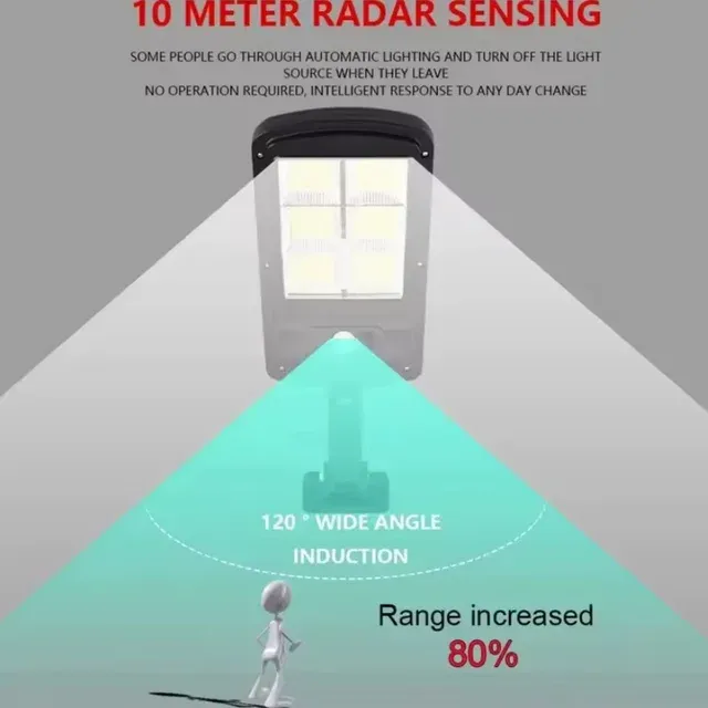 Lámpara solar pared con sensor, NUEVO