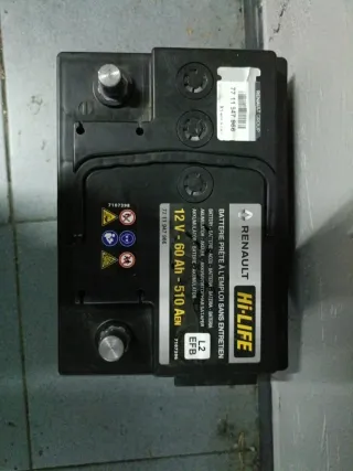 Batería Renault Hi-Life 60Ah 510A EFBL2