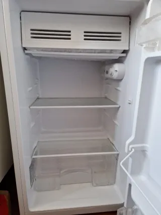 Nevera pequeña blanca