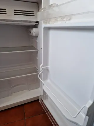 Nevera pequeña blanca