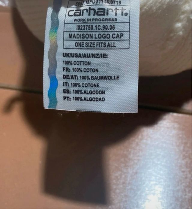 Gorro Carhartt Invierno Beige Multicolor