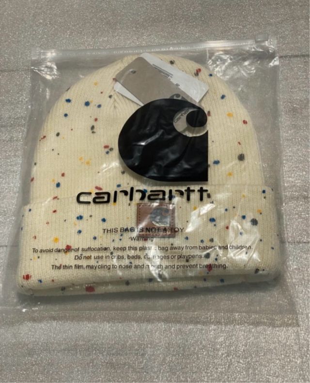 Gorro Carhartt Invierno Beige Multicolor