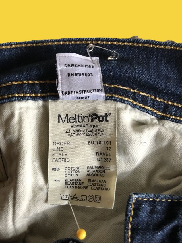Meltin'Pot Jeans Donna Blu Washed