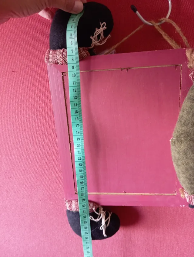 Lavagna Avvento Natale in Tessuto e Legno