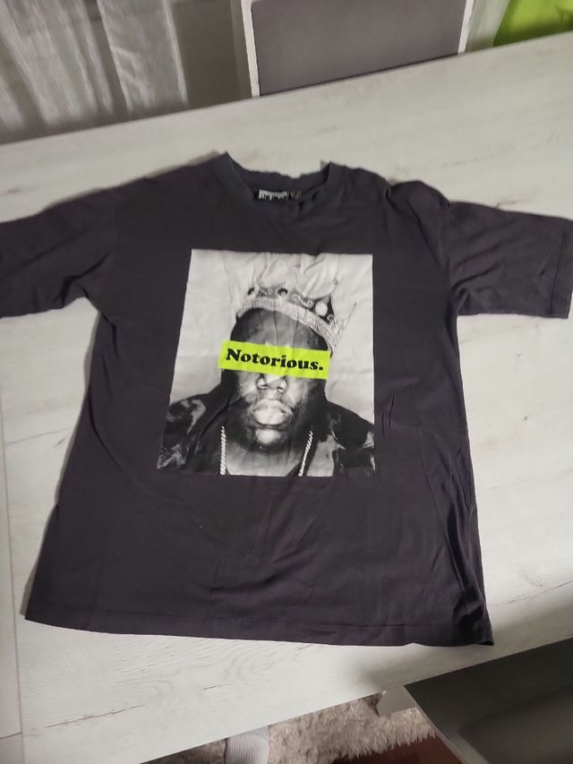 Camiseta Notorious B.I.G. Gris