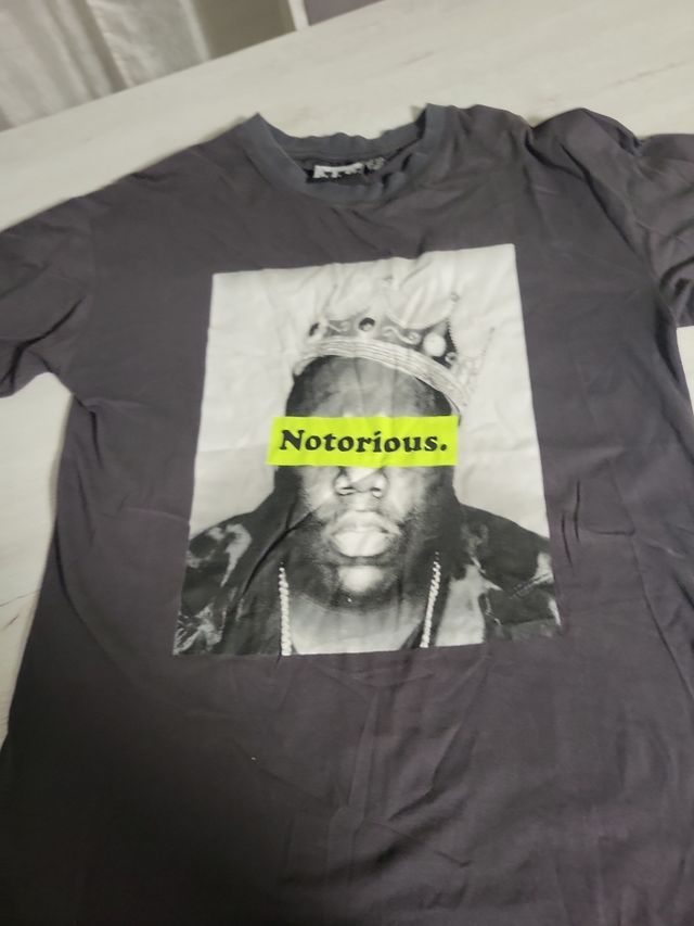 Camiseta Notorious B.I.G. Gris