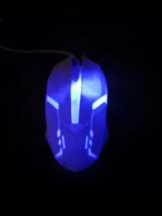 Ratón Gamer Blanco con Cable