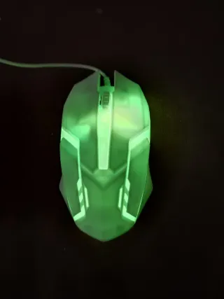 Ratón Gamer Blanco con Cable