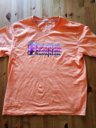 Champion T-shirt ragazzo XL Arancione pesca
