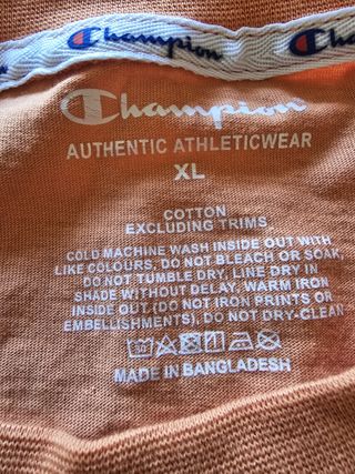 Champion T-shirt ragazzo XL Arancione pesca