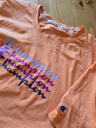 Champion T-shirt ragazzo XL Arancione pesca